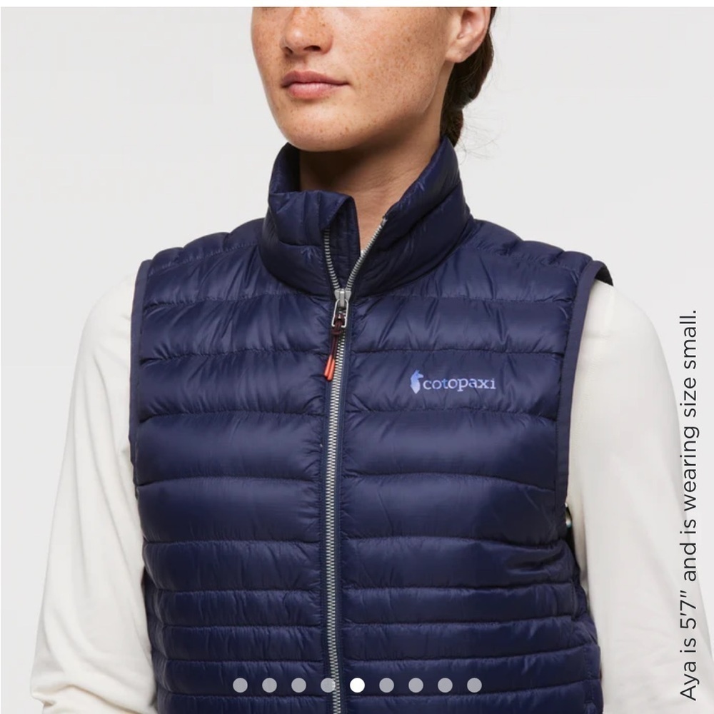 Cotopaxi Women’s XL Fuego Down Insulated Puff Vest Navy Blue Maritime NWT - Picture 10 of 15